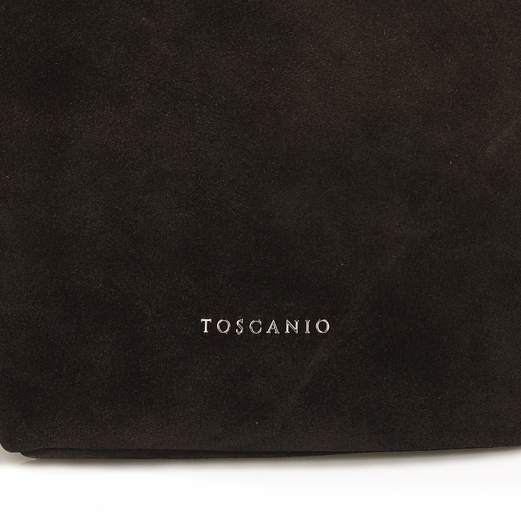 Torebka skórzana - TOSCANIO G100 CIEMNY BRĄZ