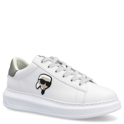 Sneakersy męskie - KARL LAGERFELD KAPRI MENS KL52531M BIAŁE