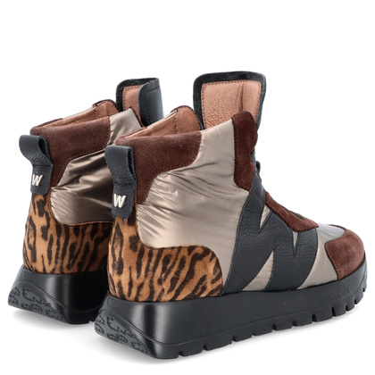 Hiszpańskie sneakersy za kostkę - WONDERS A-2471 MULTIKOLOR