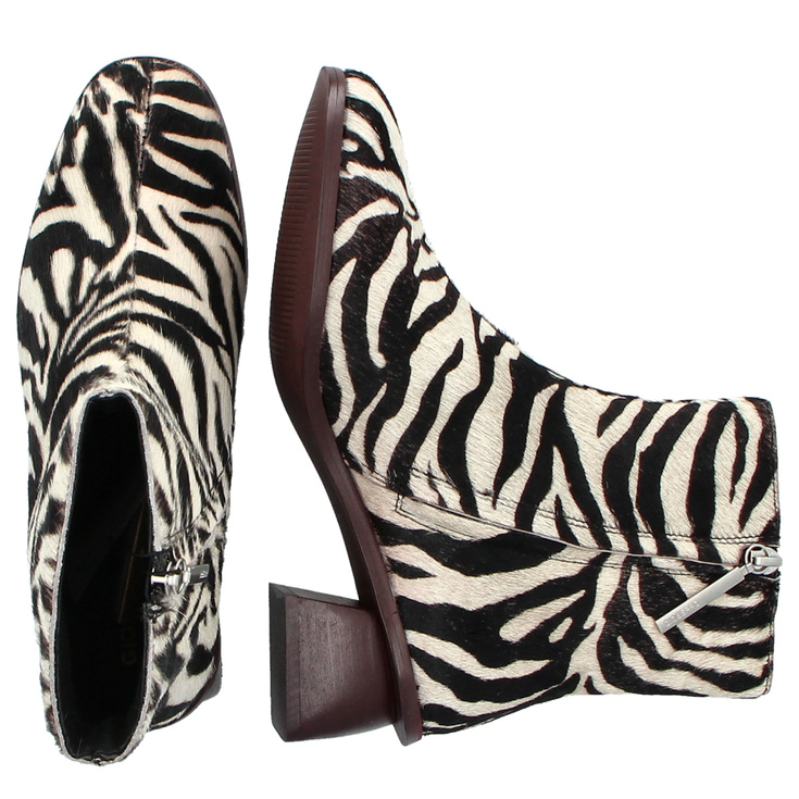 Botki z motywem zwierzęcym - GIOSEPPO 776872 ZEBRA