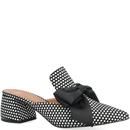 Klapki w groszki - TYMOTEO UTTI CZARNO BIAŁE