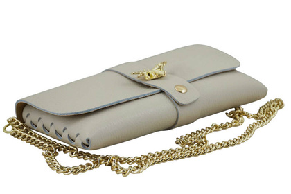 Torebka ze skóry naturalnej - BARBERINIS 958/10 BEŻOWA