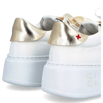 Sneakersy skórzane premium - GIO+ PIA356A BIAŁE