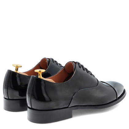 Lakierowane półbuty męskie - JOHN DOUBARE V43-33-A6 CZARNE