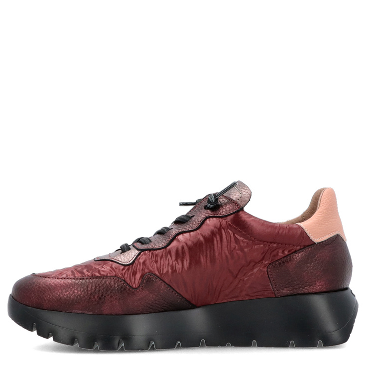 Hiszpańskie sneakersy premium - WONDERS A-2491 BORDOWE