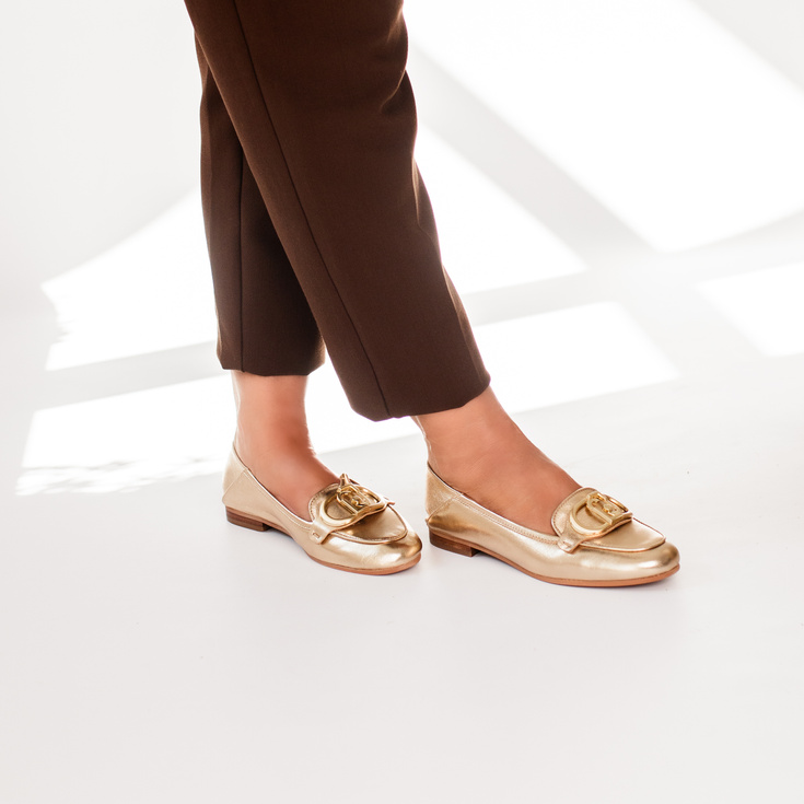 Eleganckie półbuty premium - LIU JO EMEL 03 ZŁOTE