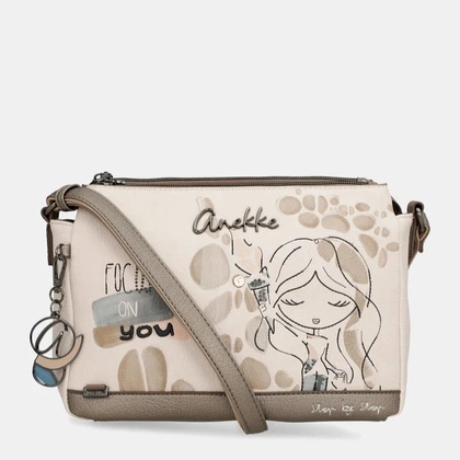 Torebka damska trzykomorowa - ANEKKE MUSE OLYMPIA 42743-184