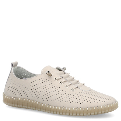 Skórzane półbuty - FILIPPO DP6140/25 BEŻOWE