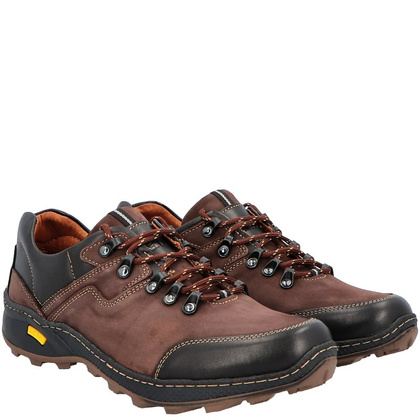 Polskie buty trekkingowe, skóra - KENT 515 BRĄZOWE