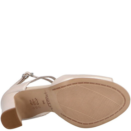 Sandałki na słupku - KOTYL 5915 PERŁOWE