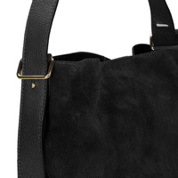 Torebka skórzana - TOSCANIO G100 CZARNY