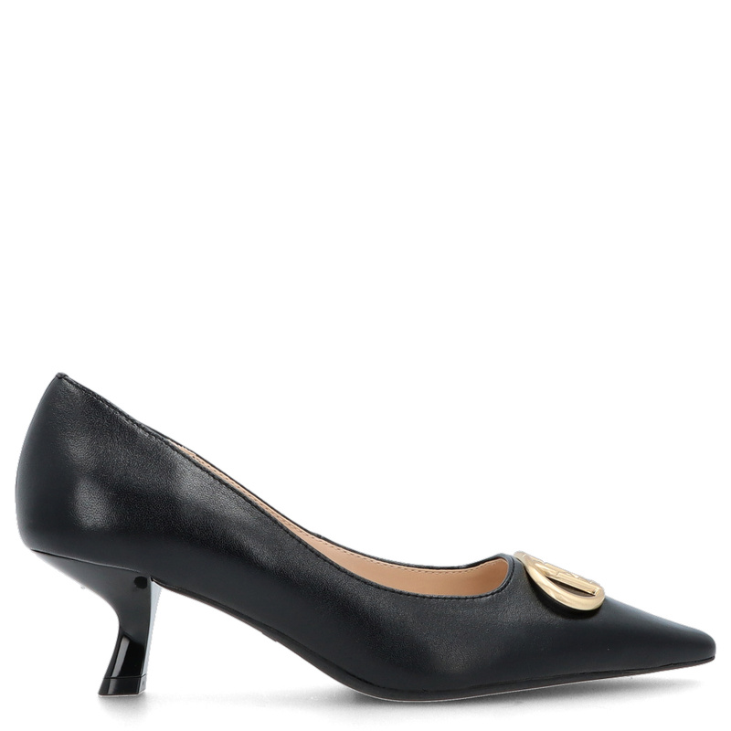 Czółenka skórzane premium - LIU JO GEMY 01 CZARNE