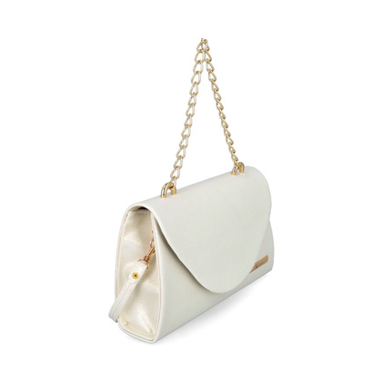 Torebka wizytowa z łańcuszkiem - TYMOTEO 205 ZŁOTA