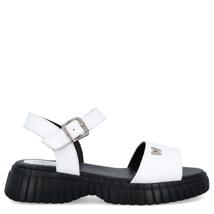 Wygodne sandały ze skóry - FILIPPO DS6811/25 BIAŁE