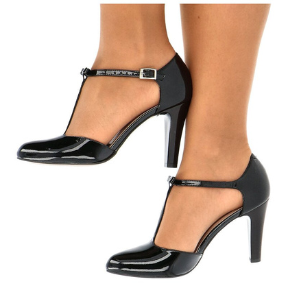 Buty damskie doskonałe do tańca - KOTYL 5871 CZARNE