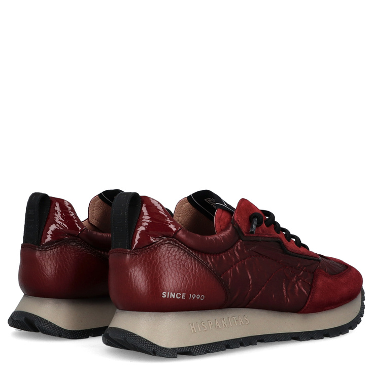 Hiszpańskie sneakersy damskie - HISPANITAS HI254209 BORDOWE