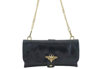 Torebka ze skóry metalizującej - BARBERINIS 958/1 CZARNA