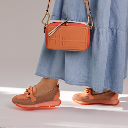 Hiszpańskie półbuty - HISPANITAS HV254065 KORALOWE