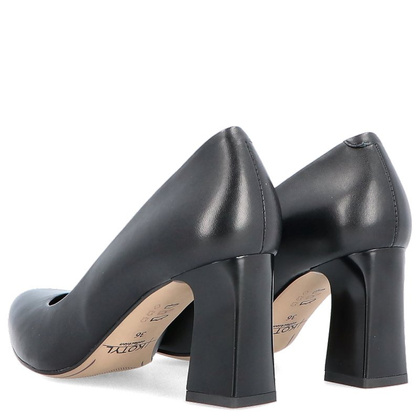 Klasyczne czółenka na słupku - KOTYL 1273 CZARNE