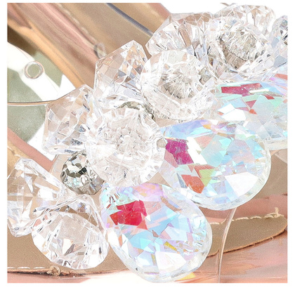 Sandały na modnym obcasie - SCAVIOLA H-06 RÓŻOWE