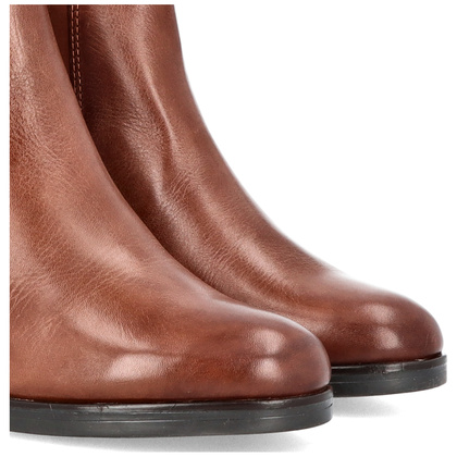 Wygodne botki ze skóry - PARROTTO WH70H04 BRĄZOWE