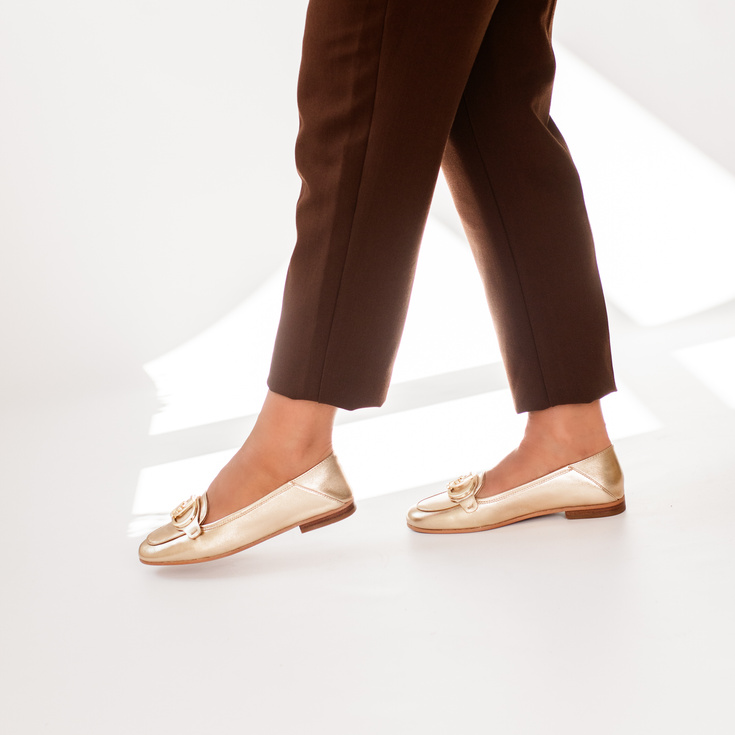Eleganckie półbuty premium - LIU JO EMEL 03 ZŁOTE