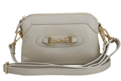 Mała torebka wieczorowa ze skóry - BARBERINIS 967-10 BEŻOWA