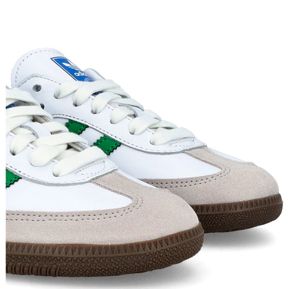 Sneakersy niskie - ADIDAS SAMBA OG BIAŁO-ZIELONE