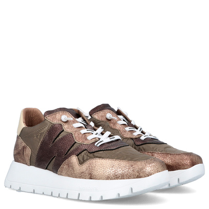 Hiszpańskie sneakersy premium - WONDERS A-2491 ZŁOTE