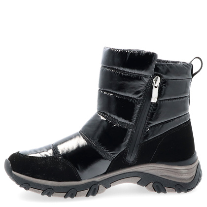 Damskie śniegowce z zamkami - CAPRICE 9-26436-43 CZARNE