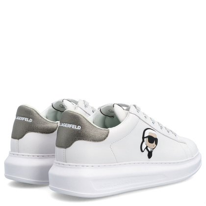 Sneakersy męskie - KARL LAGERFELD KAPRI MENS KL52531M BIAŁE