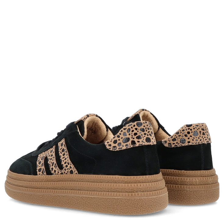 Modne sneakersy ze skóry - FILIPPO DP7114/25 CZARNE