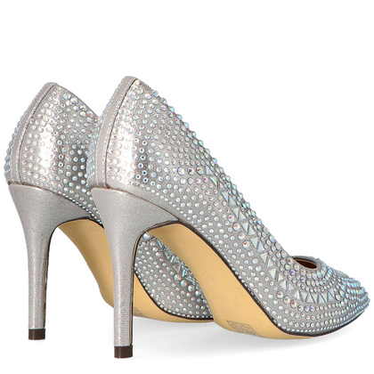 Błyszczące szpilki z kamieniami - MENBUR 23345 SREBRO