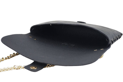 Torebka ze skóry metalizującej - BARBERINIS 958/1 CZARNA