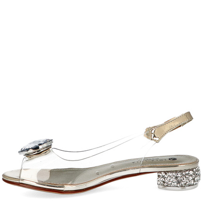 Sandały silikonowe płaskie - SCAVIOLA G-15 ZŁOTE