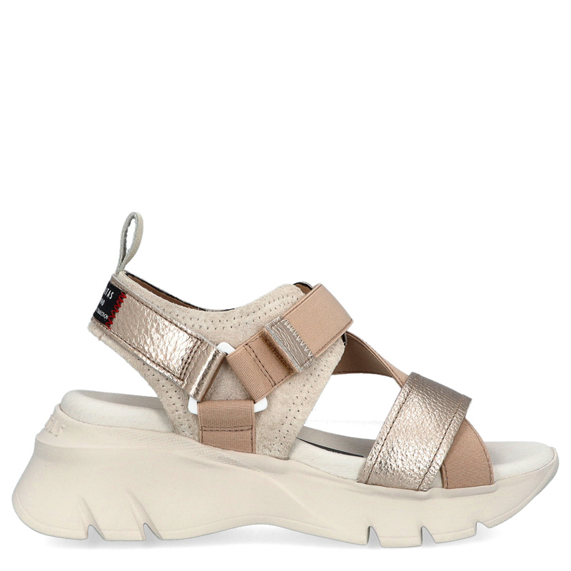 Hiszpańskie sandały - HISPANITAS HV254007 ZŁOTO BEŻOWE