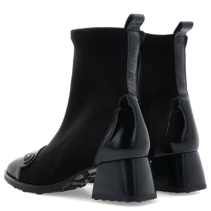 Hiszpańskie botki na obcasie - HISPANITAS HI254219 CZARNE