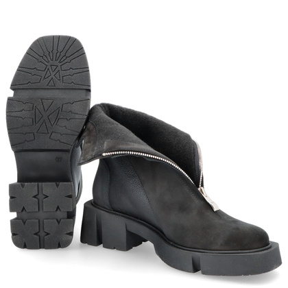 Wygodne botki ze skóry - TYMOTEO 2164/1 CZARNY