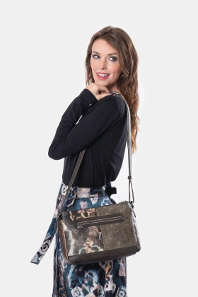 Torebka damska trzykomorowa - ANEKKE REAL 41703-184