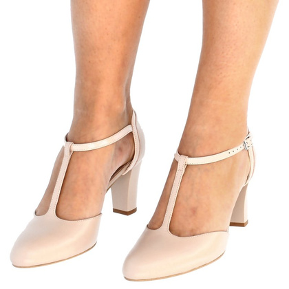 Buty damskie idealne do tańca - KOTYL 7063 BEŻOWE