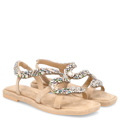 Eleganckie hiszpańskie sandały - ALMA EN PENA V240822 BEŻOWE