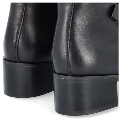 Skórzane botki z klamrami - TYMOTEO 2165 CZARNE