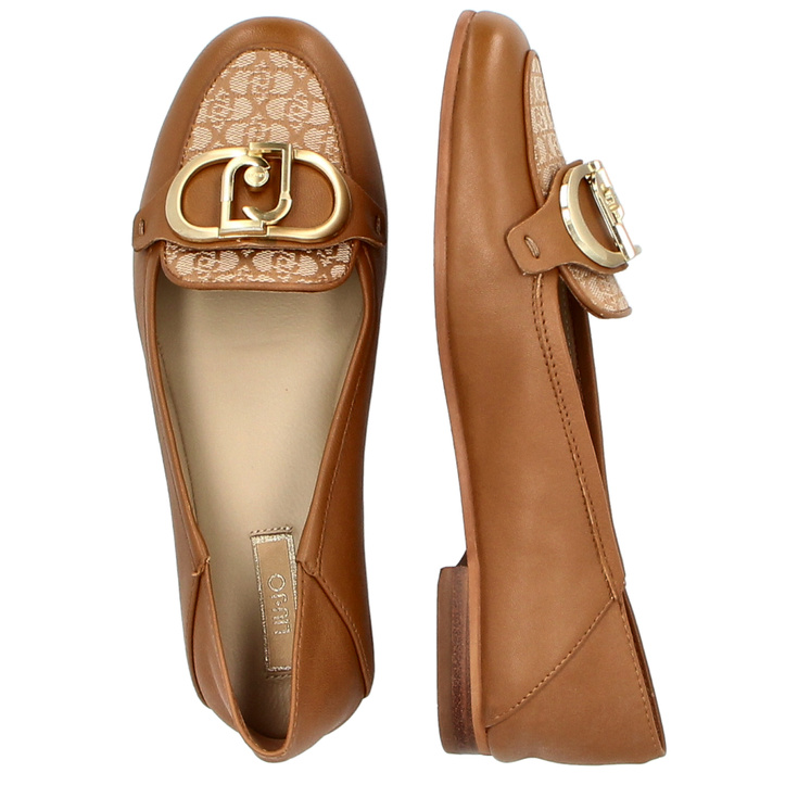 Eleganckie półbuty premium - LIU JO EMEL 03 BRĄZOWE