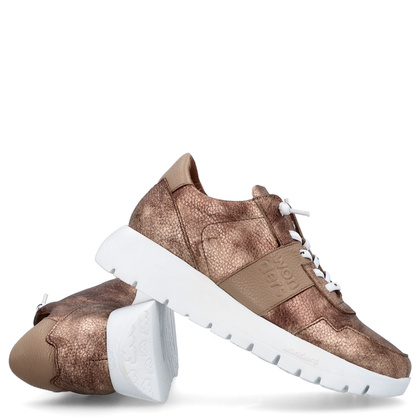 Hiszpańskie sneakersy premium - WONDERS A-2492 ZŁOTE