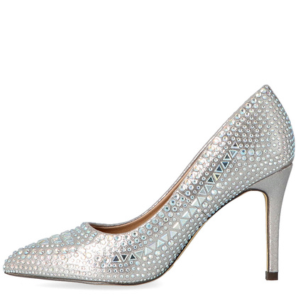 Błyszczące szpilki z kamieniami - MENBUR 23345 SREBRO