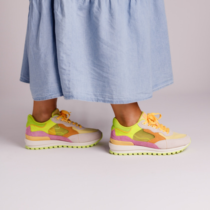 Hiszpańskie sneakersy damskie - GIOSEPPO 74947 NEONOWE