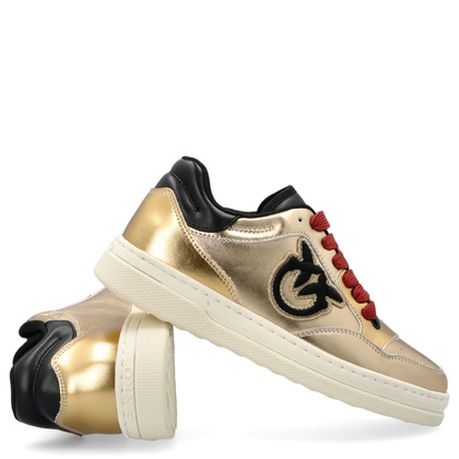 Sneakersy damskie premium - PINKO MANDY 01 ZŁOTE