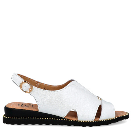 Lekkie sandały ze skóry - FILIPPO DS4470/25 BIAŁE