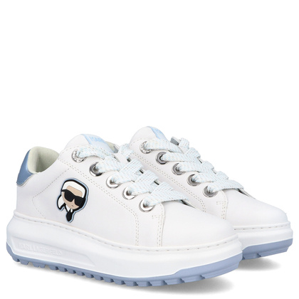 Sneakersy damskie - KARL LAGERFELD KAPRI KL67530 BIAŁE