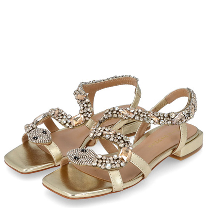 Eleganckie hiszpańskie sandały - ALMA EN PENA V240730 ZŁOTE